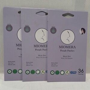 Miomera Pimple Patches Set of (3) Pack with 36 Patches in each pack.